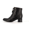 Bottine noir en cuir